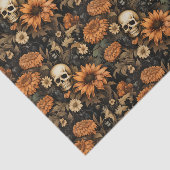 ヴィンテージエレガントフローラスカル 薄葉紙 (詳細)