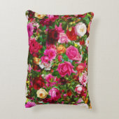 ヴィンテージエレガントフローラバラガーデンブロッサム アクセントクッション (裏面(縦))