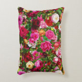 ヴィンテージエレガントフローラバラガーデンブロッサム アクセントクッション (正面(垂直))