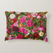 ヴィンテージエレガントフローラバラガーデンブロッサム アクセントクッション (裏面)