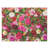 ヴィンテージエレガントフローラバラガーデンブロッサム テーブルクロス (正面(横))