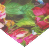 ヴィンテージエレガントフローラバラガーデンブロッサム テーブルクロス (アングル)