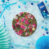 ヴィンテージエレガントフローラバラガーデンブロッサム ペーパープレート (パーティー)