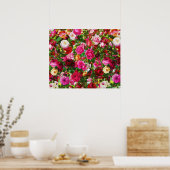 ヴィンテージエレガントフローラバラガーデンブロッサム ポスター (キッチン)