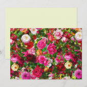 ヴィンテージエレガントフローラバラガーデンブロッサム 案内状 (正面/裏面)