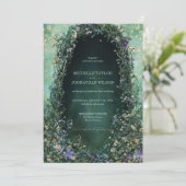 ヴィンテージエレガントフローラビクトリアン魅力林 招待状 (スタンド正面)