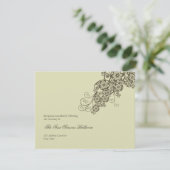 ヴィンテージエレガントフローラペイズリー披露宴 招待状 (スタンド正面)
