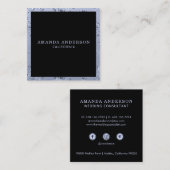 ヴィンテージエレガントフローララベンダー |名刺 スクエア名刺 (正面/裏面)