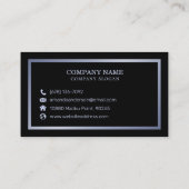 ヴィンテージエレガントフローララベンダー |名刺 名刺 (裏面)