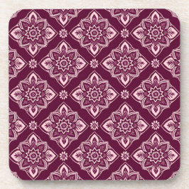 ヴィンテージエレガントフローラルパターンコースター – 6のセット コースター