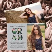 ヴィンテージエレガントフローラ卒業発表 招待状