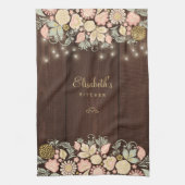 ヴィンテージエレガントフローラ国 キッチンタオル (縦)