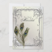 ヴィンテージエレガントフローラ孔雀リハーサル 招待状 (正面)