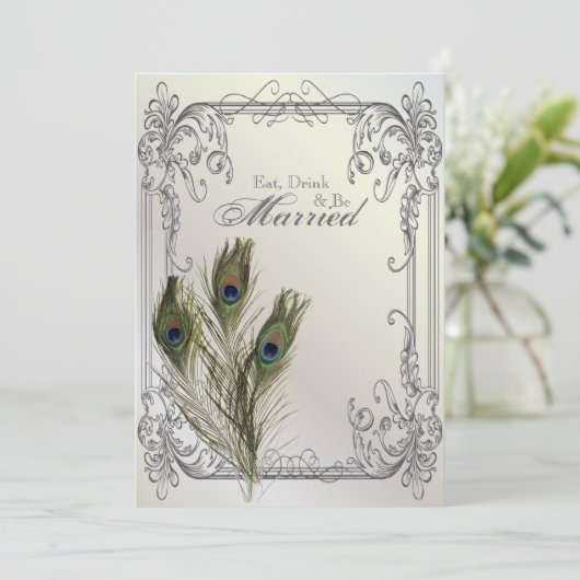 ヴィンテージエレガントフローラ孔雀リハーサル 招待状 (スタンド正面)