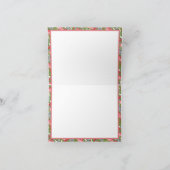 ヴィンテージエレガントフローラ宗教家 サンキューカード (内部)