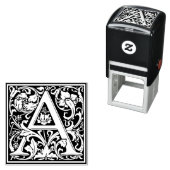 ヴィンテージエレガントフローラ文字Aモノグラム セルフインキングスタンプ (インサイチュ)