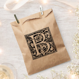 ヴィンテージエレガントフローラ文字Bモノグラム フェイバーバッグ