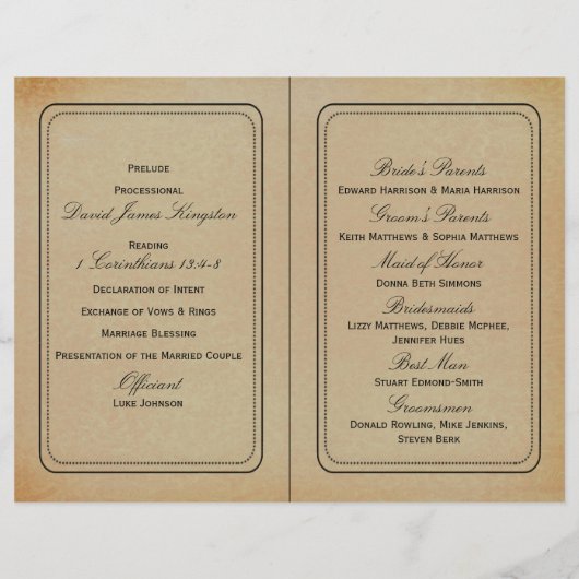 ヴィンテージエレガントフローラ結婚コレクション (裏面)