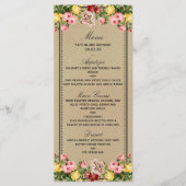 ヴィンテージエレガントフローラ結婚コレクション メニュー (正面)