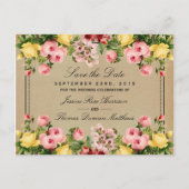 ヴィンテージエレガントフローラ結婚コレクション 案内ポストカード (正面)