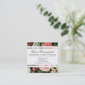 ヴィンテージエレガントフローラ花屋または庭師 スクエア名刺 (スタンド正面)