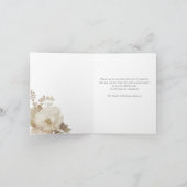 ヴィンテージエレガントフローラ記念写真ありがとう サンキューカード (内部)