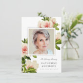 ヴィンテージエレガントフローラ記念写真のお知らせ 招待状 (スタンド正面)