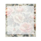 ヴィンテージエレガントフローラ ノートパッド (正面)