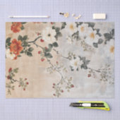 ヴィンテージエレガントフローラ 薄葉紙 (クラフト)