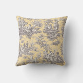 ヴィンテージエレガントブラックピンクトイレデジュイ クッション (裏面)