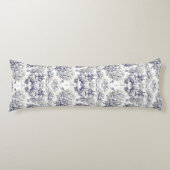 ヴィンテージエレガントブラックtoile de jouy ボディピロー (正面)