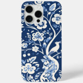 ヴィンテージエレガントブルーと白のチャイノアイセリー模様 Case-Mate iPhoneケース (裏面)