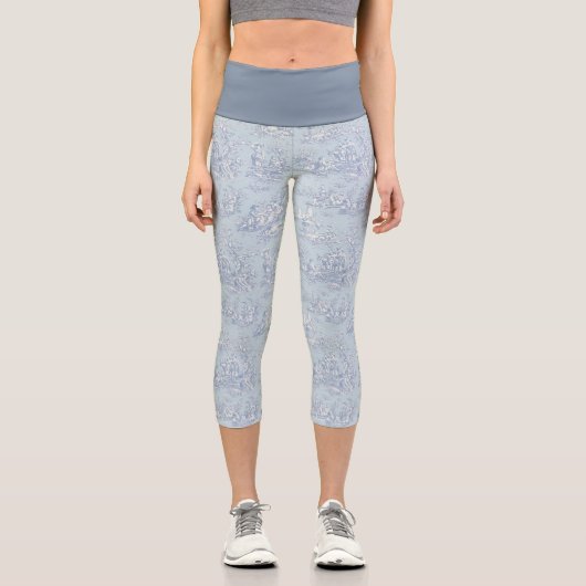 ヴィンテージエレガントブルーグレートイレデジュイ カプリレギンス (正面)