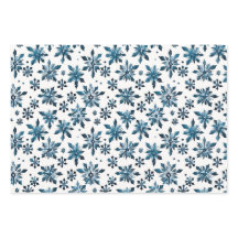 ヴィンテージエレガントブルースノーフレーククリスマス