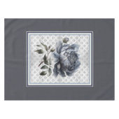 ヴィンテージエレガントブルーチノイスリートイレデジュイ テーブルクロス (正面(横))