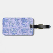 ヴィンテージエレガントブルーパープルトイレデジュイ ラゲッジタグ (裏面横)