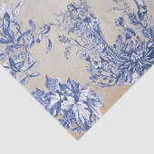 ヴィンテージエレガントブルーホースフローラトイレクラフト 薄葉紙 (詳細)