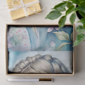 ヴィンテージエレガントブロンドの女性はピンク色の牡丹を見すぼらしい 薄葉紙 (ギフト)