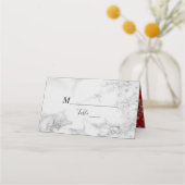 ヴィンテージエレガントブ結婚ラック座席表 プレイスカード (正面)