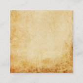 ヴィンテージエレガントプロフェッショナルプレミアムシックリュックス スクエア名刺 (裏面)