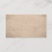 ヴィンテージエレガントベージシザー美容師 名刺 (裏面)