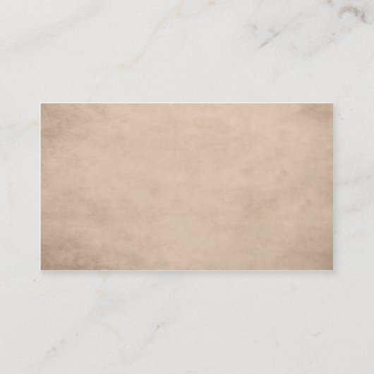 ヴィンテージエレガントベージシザー美容師 名刺 (裏面)