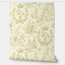 ヴィンテージエレガントベージュクリームエクエストラントワール 壁紙