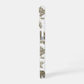 ヴィンテージエレガントベージュホワイトウズトイレパターン iPhone 16ケース (左側面)