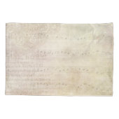 ヴィンテージエレガントベージュ&ブラックポエトリーバレンタイン 枕カバー (裏面)