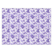 ヴィンテージエレガントペリウィンクルブルーフランスのトイルディアー テーブルクロス (正面(横))