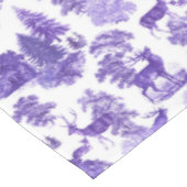 ヴィンテージエレガントペリウィンクルブルーフランスのトイルディアー テーブルクロス (アングル)