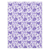 ヴィンテージエレガントペリウィンクルブルーフランスのトイルディアー テーブルクロス (正面)