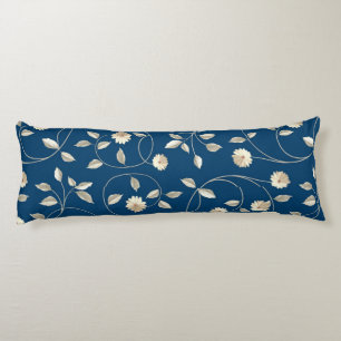 ヴィンテージエレガントホワイトデイジーシック寝具 ボディピロー