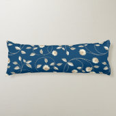 ヴィンテージエレガントホワイトデイジーシック寝具 ボディピロー (正面)